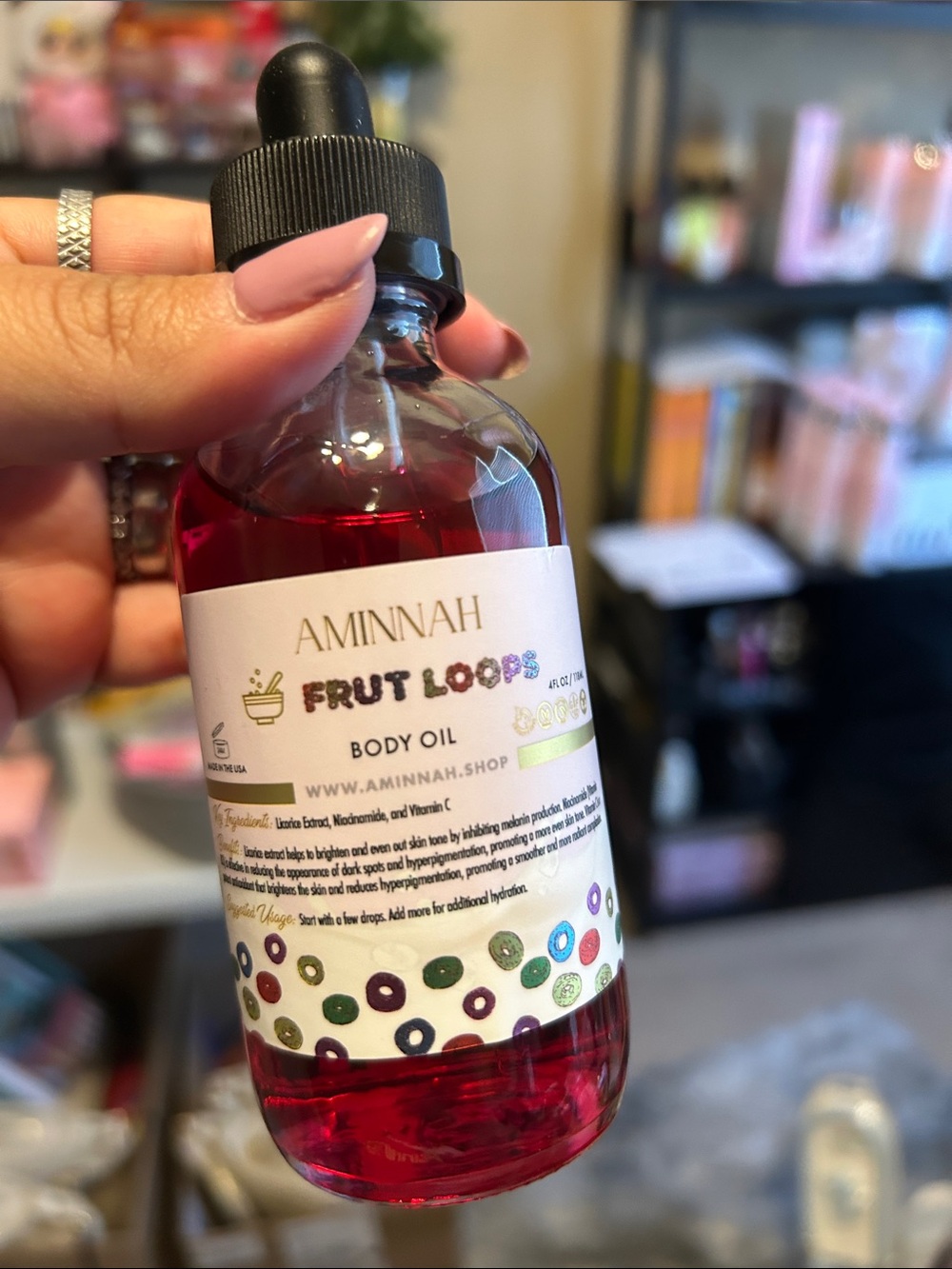Frut loops body oil